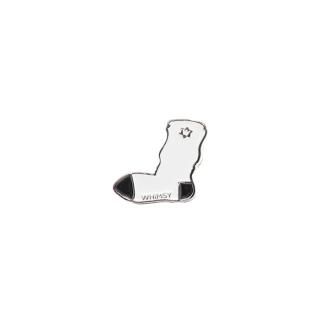 WHIMSY SOCKS (ॸå) / TRADEMARK PIN / WHITE