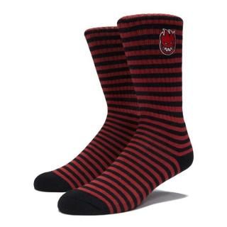 SPITFIRE WHEELS (ԥåȥե䡼) / BIGHEAD FILL EMB STRIPE SOCKS
BLACK / DK RED