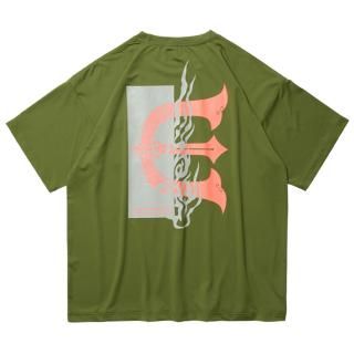 <img class='new_mark_img1' src='https://img.shop-pro.jp/img/new/icons1.gif' style='border:none;display:inline;margin:0px;padding:0px;width:auto;' />Evisen Skateboards (ӥ󡦥ȥܡ)  / FIRE RECTANGLE LOGO POCKET TECH TEE / FOREST