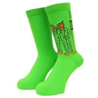<img class='new_mark_img1' src='https://img.shop-pro.jp/img/new/icons1.gif' style='border:none;display:inline;margin:0px;padding:0px;width:auto;' />WHIMSY SOCKS (ॸå) / PEEPO SAN SOCKS / LIME GREEN 