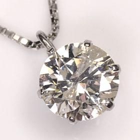 プラチナ・ダイヤモンド0.5ct（鑑別書付） ダイヤモンド ネックレス ...