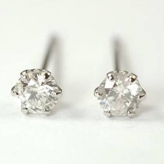 期間限定セール！プラチナ・ダイヤモンド0.3ct スタッドピアス 一粒ピアス - DIAN POOL ダイアンプール - ジュエリー通販 -