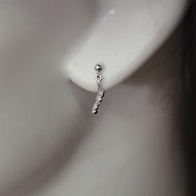 K14WG・ダイヤモンド0.06ct ウェーブピアス - DIAN POOL