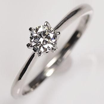 プラチナ ダイヤモンド0.3ct（SIクラス・鑑別書カード付） 婚約指輪 ...