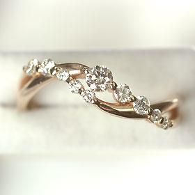 K18PG・ダイヤモンド0.3ct（SIクラス・鑑別書カード付