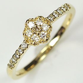 フラワー ダイヤモンドリング（指輪） -ジュエリー通販 Dianpool 