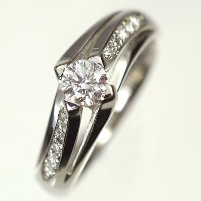 プラチナ・ダイヤモンド0.38ct（Hカラー・SI・GOOD・0.3ct・鑑定