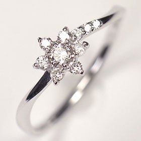 フラワー ダイヤモンドリング（指輪） -ジュエリー通販 Dianpool
