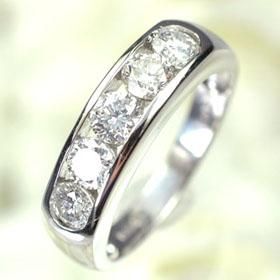 プラチナ ダイヤモンド1.0ct 一文字リング 1カラット - DIAN プラチナ ダイヤモンド1.0ct 一文字リング 1カラット - DIAN
