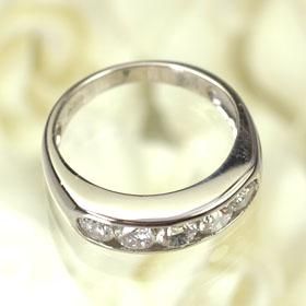 プラチナ ダイヤモンド1.0ct 一文字リング 1カラット - DIAN プラチナ ダイヤモンド1.0ct 一文字リング 1カラット - DIAN
