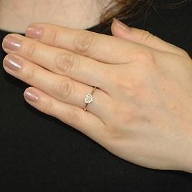 K18PG・ダイヤモンド0.1ct ハートパヴェリング - DIAN POOL ダイアン