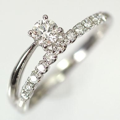 婚約指輪 プラチナ・ダイヤモンド0.2ct（H・SI・GOOD・鑑定書付