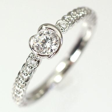 婚約指輪 プラチナ・ダイヤモンド0.2ct（H・SI・GOOD・鑑定書付