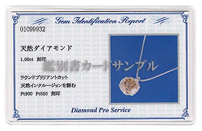 プラチナ・ダイヤモンド1.0ct（鑑別書カード付） スタッドペンダント