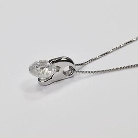 プラチナ・ダイヤモンド0.578ct（H・I1・GOOD・鑑定書付） 一点留め