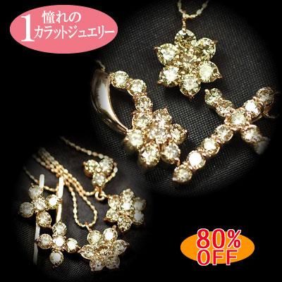 天然ダイヤモンド1ct×ピンクゴールド 6種類から選べる1カラット