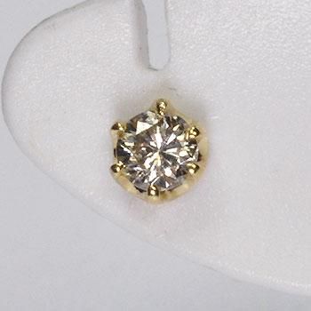 K18・ダイヤモンド0.2ct（SIクラス・鑑定カード付） スタッドピアス 18