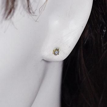 K18・ダイヤモンド0.2ct（SIクラス・鑑定カード付） スタッドピアス 18