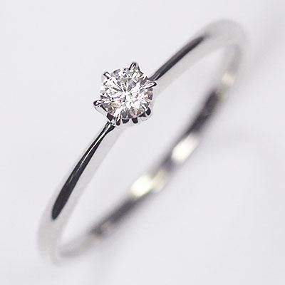 婚約指輪 プラチナ ダイヤモンド0.1ct(VSクラス・H&C・鑑別書 婚約指輪 プラチナ ダイヤモンド0.1ct(VSクラス・H&C・鑑別書