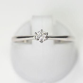 婚約指輪 プラチナ ダイヤモンド0.1ct(VSクラス・H&C・鑑別書 婚約指輪 プラチナ ダイヤモンド0.1ct(VSクラス・H&C・鑑別書