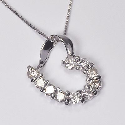 割引制度 ダイヤモンド ネックレス K18WG・ダイヤモンド1.0ct（SI