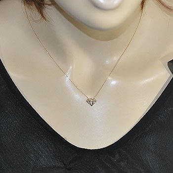 K10・ダイヤモンド0.01ct ダイヤデザインネックレス - DIAN POOL
