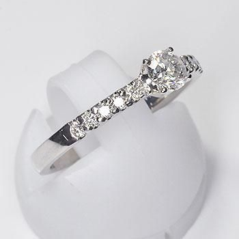ENOVE ダイヤモンドリング 結婚指輪　プラチナ 婚約指輪 プラチナ・ダイヤモンド0.45ct（SIクラス・鑑別書