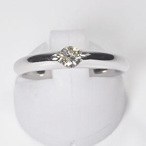 婚約指輪】プラチナ・ダイヤモンド0.19ct（SIクラス・鑑別書