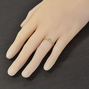 婚約指輪】K18・ダイヤモンド0.2ct（SIクラス・鑑別書カード付