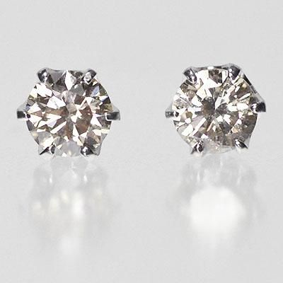 プラチナ ダイヤモンド ピアス ド0.3ct（VSクラス・H&C・鑑別書カード