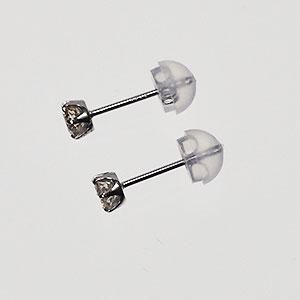 プラチナ ダイヤモンド ピアス ド0.3ct（VSクラス・H&C・鑑別書カード