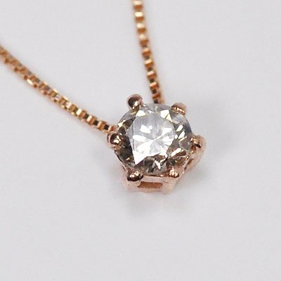 K10PG 1粒ダイヤ ネックレス 一粒ダイヤモンド ネックレス K10PG – Jewelry Museum