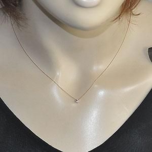 K10PG 1粒ダイヤ ネックレス 楽天市場】K10PG 一粒 ダイヤモンド ネックレス/【送料無料】【代引
