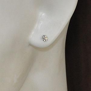 ピアス　プラチナ　ダイヤモンド0.1ct プラチナ ダイヤモンド ピアス 0．1ct: スクール・ホビー