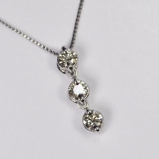ZEXIMO公式】 天然ダイヤモンド 0.3ct クロスネックレス
