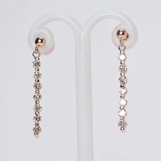 22k1Pダイヤピアス 楽天市場】K18YG【0.4ct】フラワーモチーフ ダイヤモンド ピアス