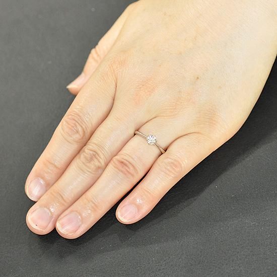 ダイアモンド0.3ct プラチナ指輪 プラチナ ダイヤモンド0.3ct（Hカラー・SIクラス・GOOD・鑑定書