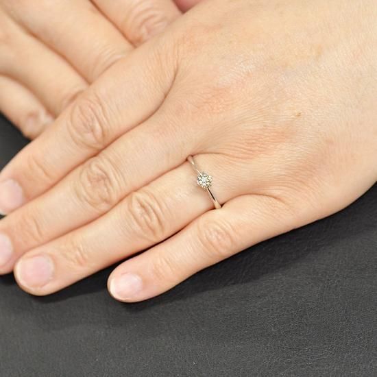 期間限定セール！天然ダイヤモンドリング 0.3ct 婚約指輪 エンゲージ ...