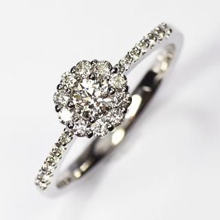 プラチナ・ダイヤモンド0.45ct（Gカラー・SIクラス・GOOD・中央宝石