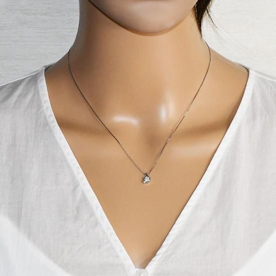プラチナダイヤモンドネックレス 0.22ct（憧れのDカラー・SI