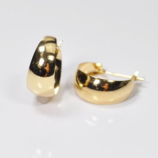 k18 月甲　フープピアス K18 月甲ピアス 7mm×15mm フープピアス - DIAN POOL ダイアン