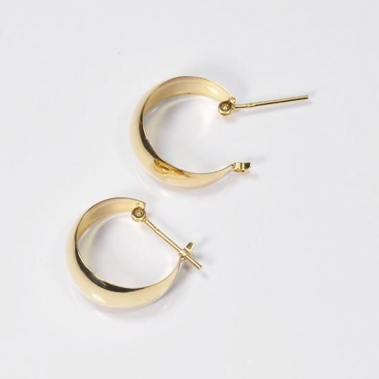 K18 月甲ピアス 7mm×15mm フープピアス - DIAN POOL ダイアン