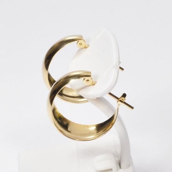 K18 月甲ピアス 7mm×15mm フープピアス - DIAN POOL ダイアン