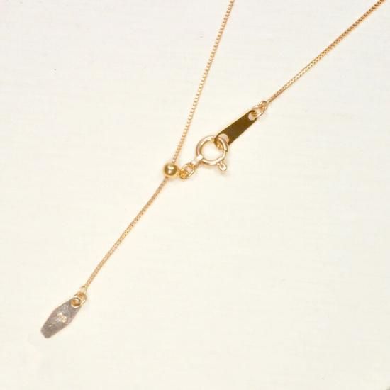 K10PG ピンクゴールド スライド式ベネチアンチェーン 45cm 幅0.5mm