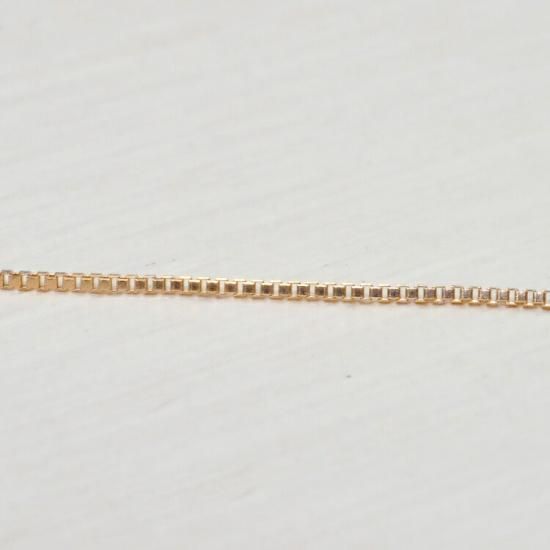 K10PG ピンクゴールド スライド式ベネチアンチェーン 45cm 幅0.5mm