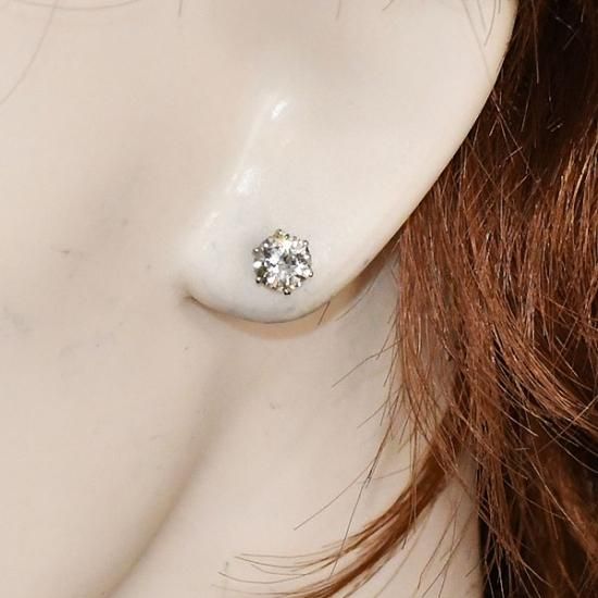 片耳　PTダイヤピアス1.0ctUP 楽天市場】数量限定！憧れの1カラット！ プラチナ