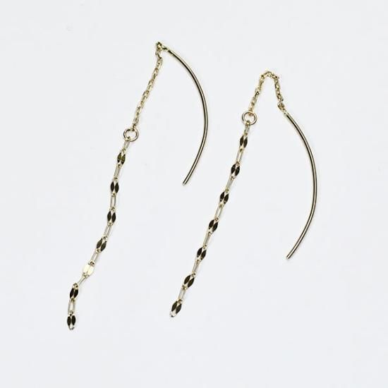 K10 ロングチェーンアメリカンピアス - DIAN POOL ダイアンプール