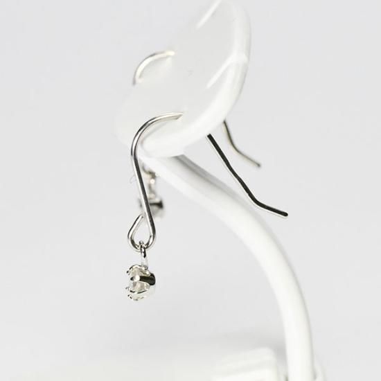クリスマスファッション K10WG・ダイヤモンド0.1ct DIAN - ジプシーピアス フックピアス アクセサリー
