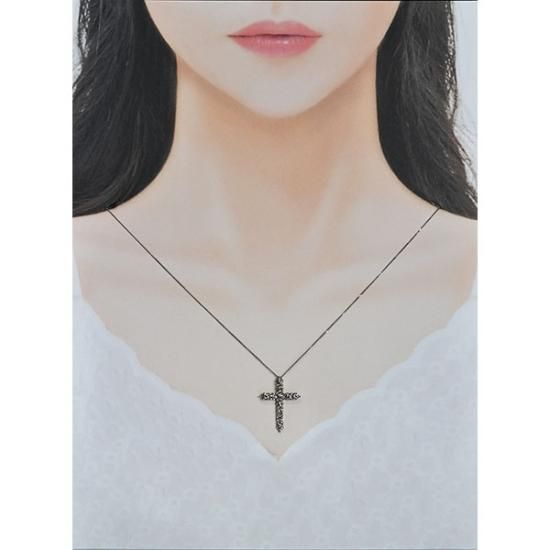 プラチナ ネックレス ダイヤモンド クロス 鑑別書付　ダイヤモンドネックレス プラチナ・ダイヤモンド2.0ct（鑑別書付） クロスネックレス - DIAN