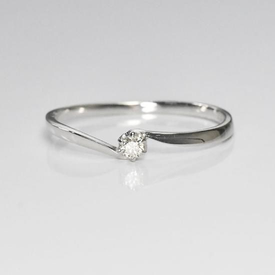 【メール便不可】 侍ダイヤモンド 0.05ct 「クラリス」 リング 天然ダイヤモンド アクセサリー